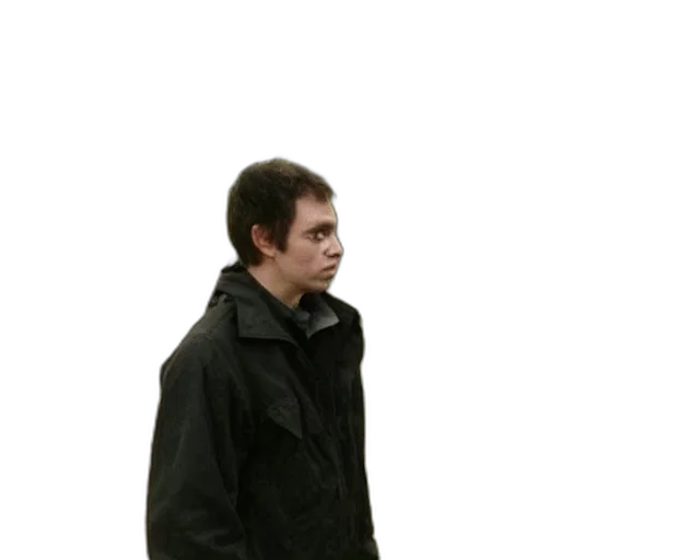 jacket, staff, umbrella, face transparent PNG cut-out