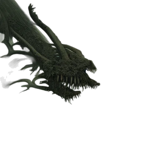 dragon, creature, animal, hair transparent PNG cut-out
