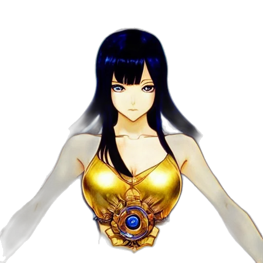 dress, jewelry, staff, weapon transparent PNG cut-out