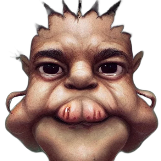 face, creature, mask, animal transparent PNG cut-out