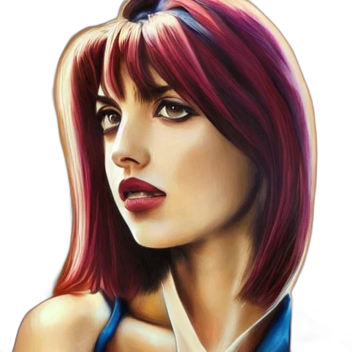 face, comic book art, photorealistic, fantasy art transparent PNG cut-out
