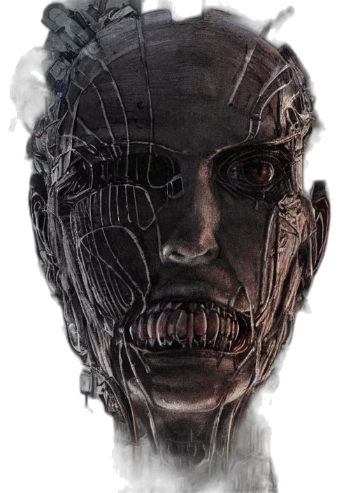 robot, mask, face, creature transparent PNG cut-out