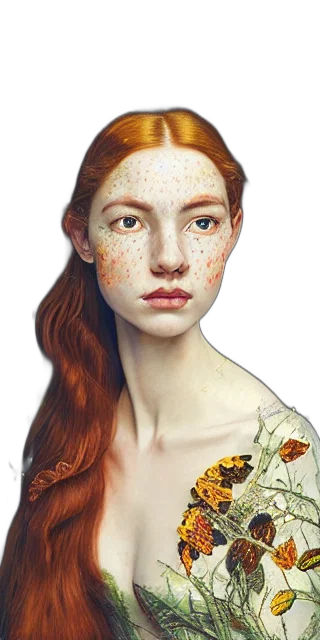 face, mask, jewelry, dress, photorealistic, fantasy art, oil painting, concept art transparent PNG cut-out