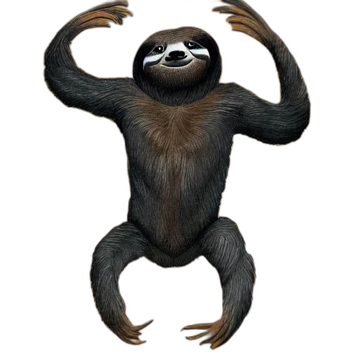 animal, creature, staff, 3d render transparent PNG cut-out