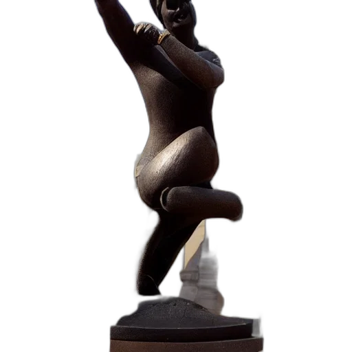 bronze, statue, banana transparent PNG cut-out