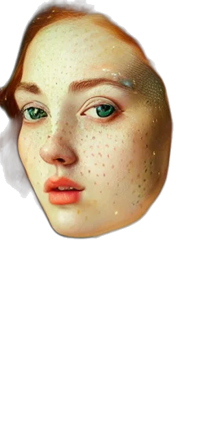 face, mask, jewelry, crown, photorealistic, 3d render, fantasy art, concept art transparent PNG cut-out