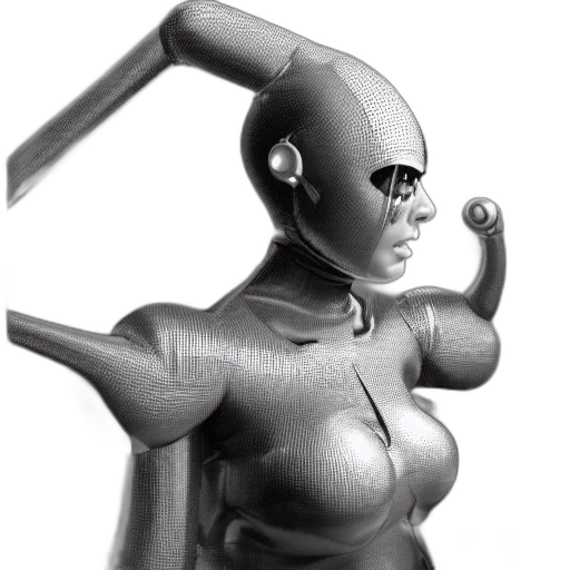 robot, mask, jewelry, weapon transparent PNG cut-out