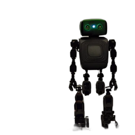 robot, staff, animal, 3d render transparent PNG cut-out