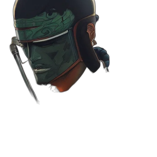 mask, weapon, face, staff, concept art, 3d render, fantasy art, comic book art transparent PNG cut-out