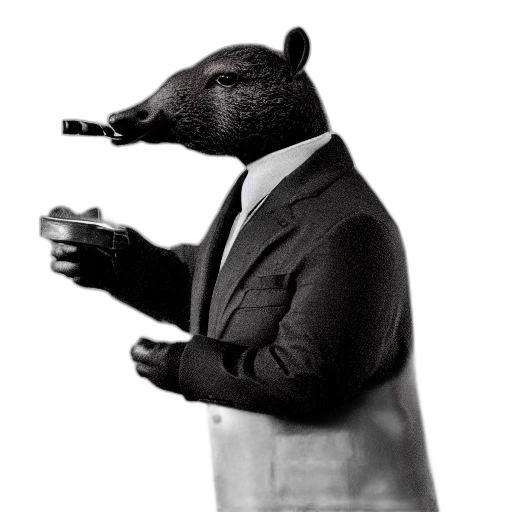 animal, staff, mask, jacket transparent PNG cut-out