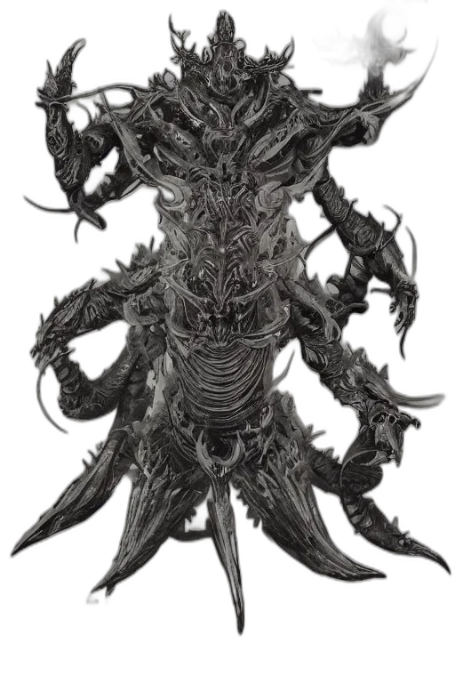 dragon, creature, mask, weapon transparent PNG cut-out
