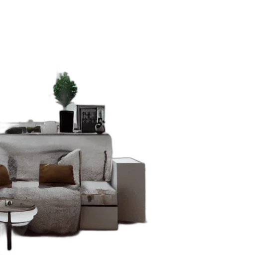 furniture, 3d render, photorealistic, concept art transparent PNG cut-out