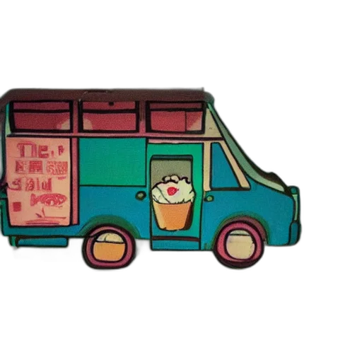 car, food, concept art, pixel art, 3d render, cartoon, green, ice transparent PNG cut-out