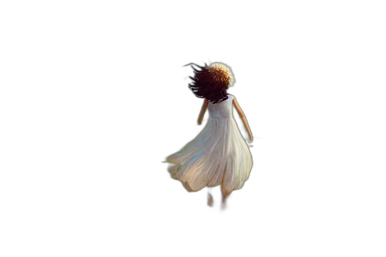 dress, hair, creature, crown, concept art, pixel art, 3d render, fantasy art transparent PNG cut-out