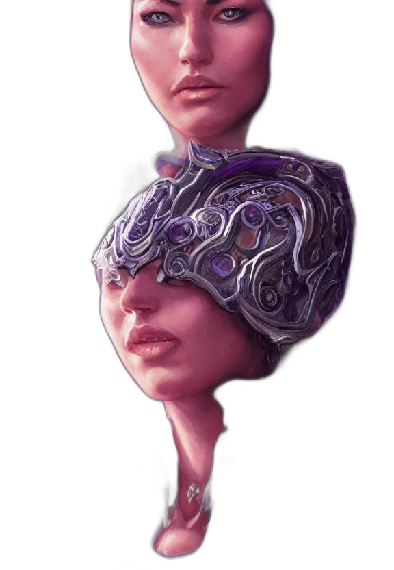 mask, crown, face, hat, concept art, fantasy art, 3d render, photorealistic transparent PNG cut-out