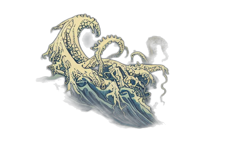 creature, dragon, hair, crown, concept art, pixel art, fantasy art, 3d render transparent PNG cut-out