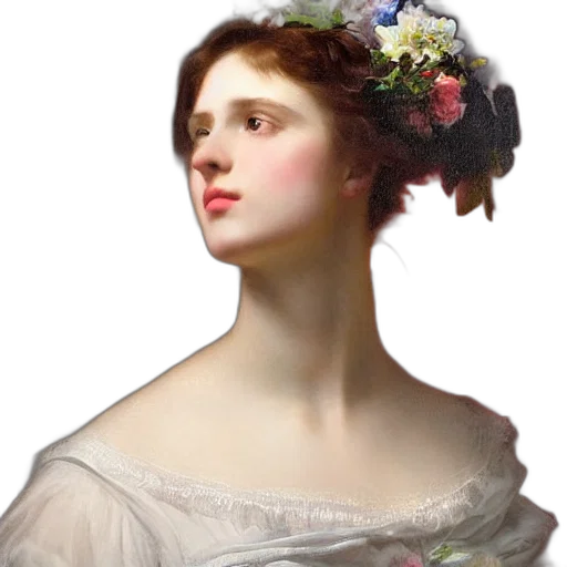 dress, face, crown, jewelry transparent PNG cut-out