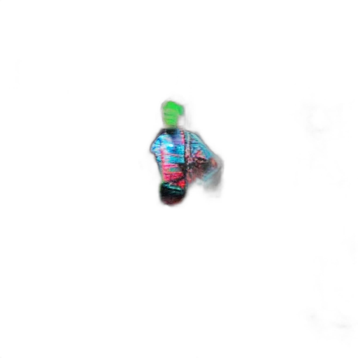 robot, creature, jacket, face, 3d render, pixel art, vaporwave, photorealistic transparent PNG cut-out