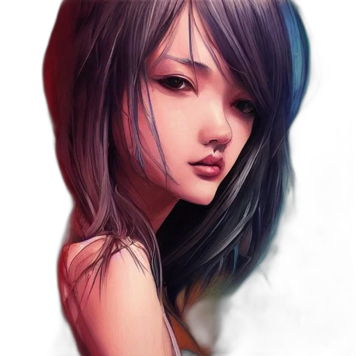face, dress, mask, hair, photorealistic, fantasy art, oil painting, watercolor transparent PNG cut-out