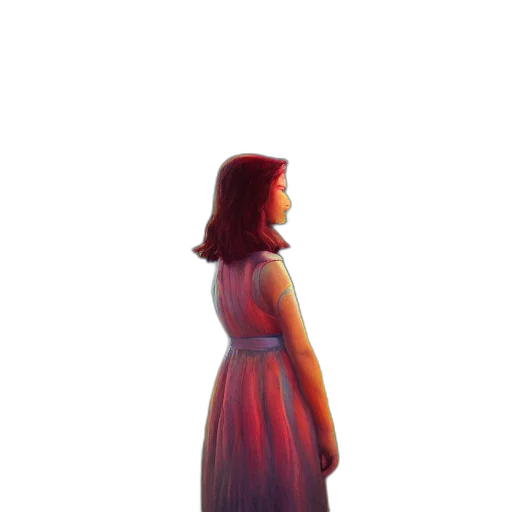 dress, robot, creature, face transparent PNG cut-out