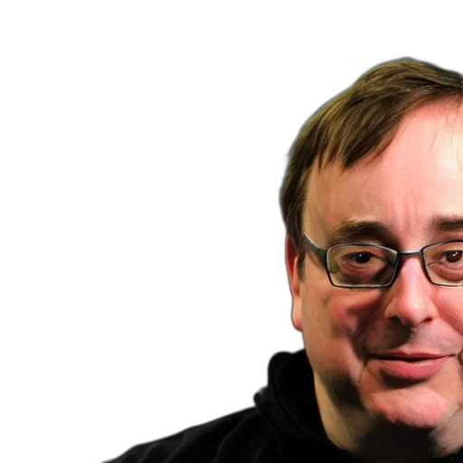 staff, jacket, face, crown, linus, torvalds, bites, down transparent PNG cut-out
