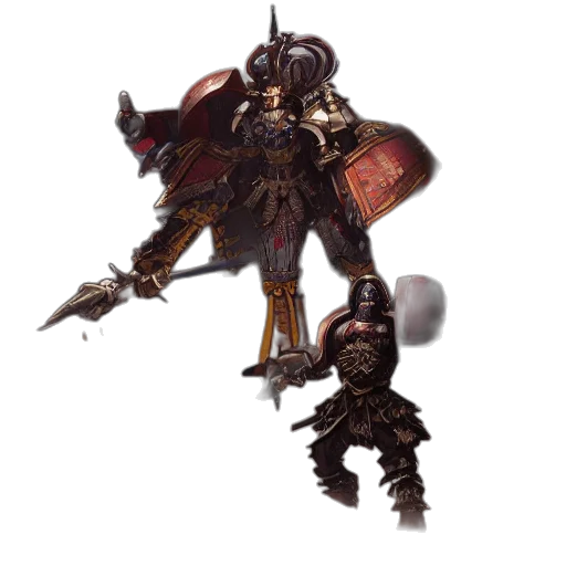 weapon, sword, robot, staff, concept art, fantasy art, 3d render, pixel art transparent PNG cut-out