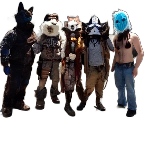 mask, staff, animal, robot transparent PNG cut-out