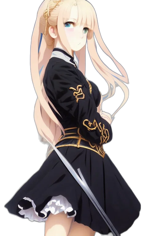 sword, staff, dress, weapon transparent PNG cut-out