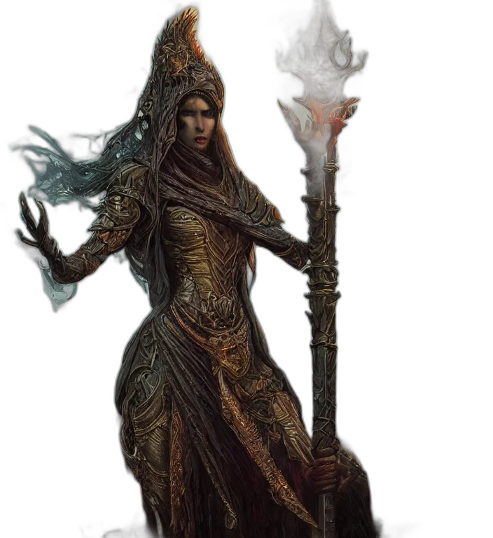 staff, sword, weapon, fantasy art transparent PNG cut-out