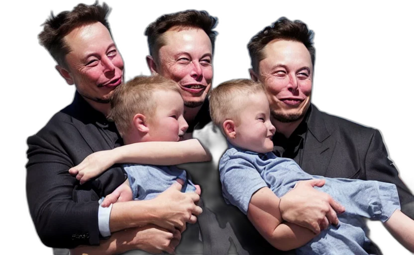 robot, face, elon, musk transparent PNG cut-out