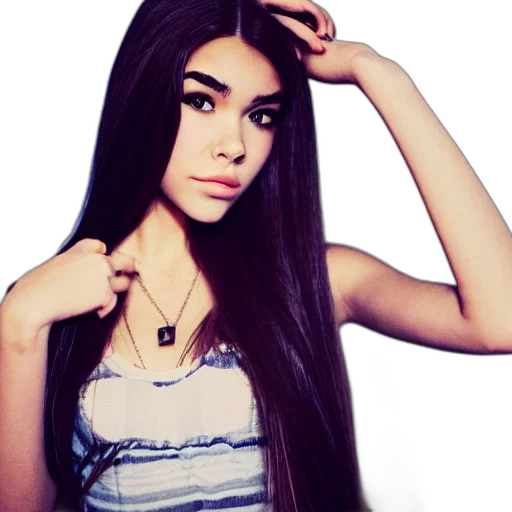 hair, jewelry, dress, photorealistic, cartoon, anime, pixel art, madison transparent PNG cut-out