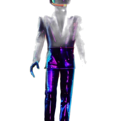 robot, jacket, staff, mask transparent PNG cut-out