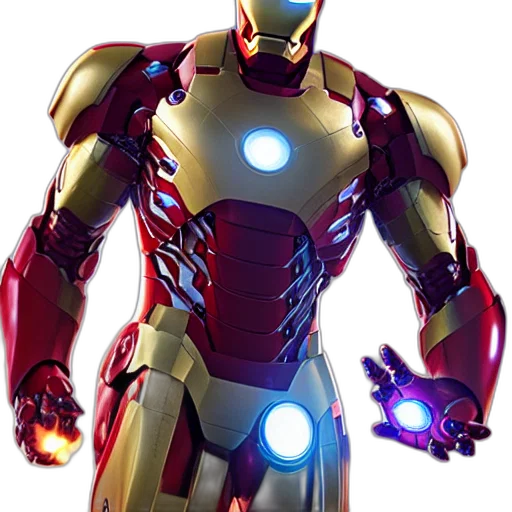 robot, concept art, comic book art, 3d render, pixel art, iron, man, uhd transparent PNG cut-out