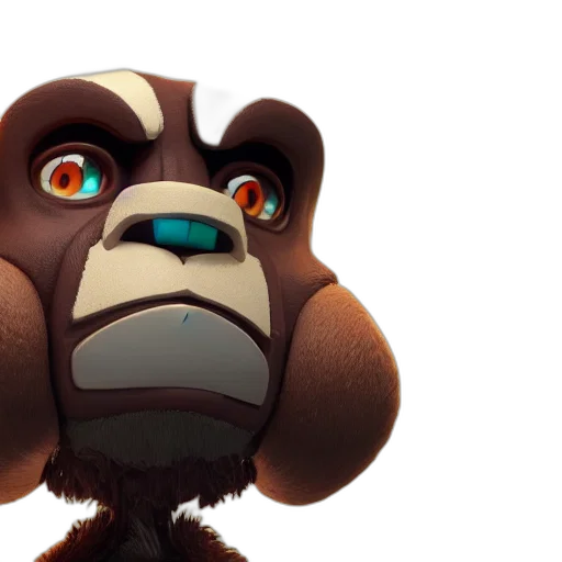 staff, creature, face, animal transparent PNG cut-out