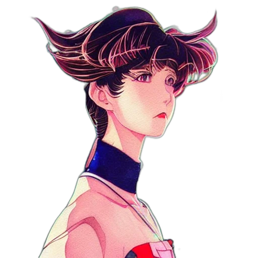jacket, robot, face, staff transparent PNG cut-out