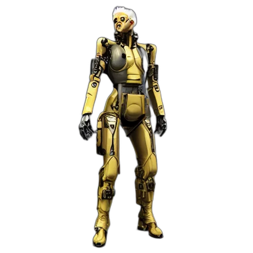 robot, staff, jacket, concept art transparent PNG cut-out