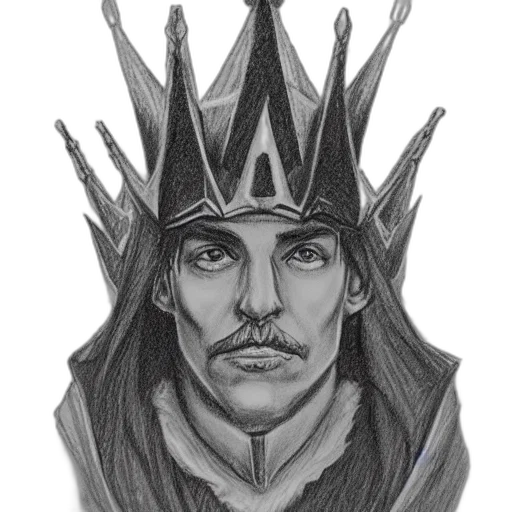 crown, face, staff, hat transparent PNG cut-out