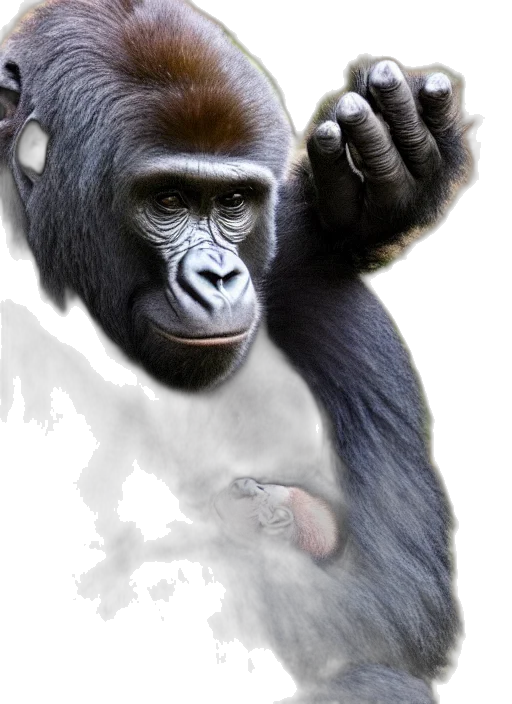 animal, creature, face, staff, photorealistic, concept art, 3d render, oil painting transparent PNG cut-out