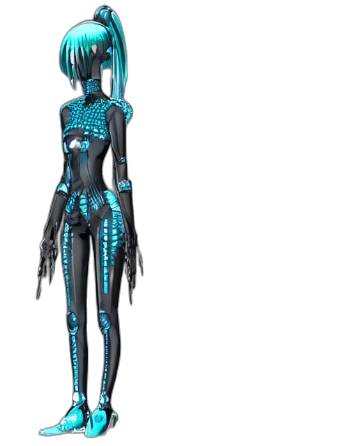robot, jewelry, dress, creature transparent PNG cut-out