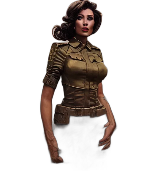 dress, staff, concept art, fantasy art, comic book art, photorealistic, earth tones, golden transparent PNG cut-out
