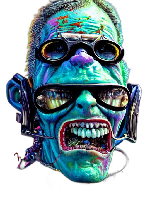 mask, face, creature, robot transparent PNG cut-out