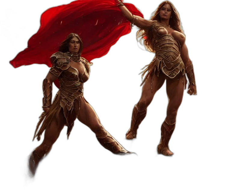 concept art, fantasy art, comic book art, 3d render, epic, portrait, cinematic, shot transparent PNG cut-out
