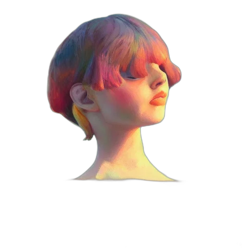 face, hair, crown, mask transparent PNG cut-out