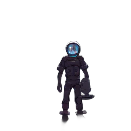 robot, staff, creature, jacket transparent PNG cut-out