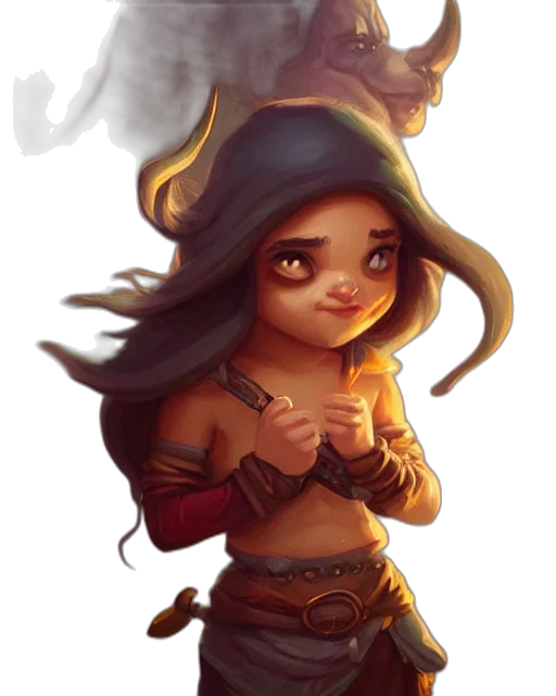 fantasy art, concept art, pixel art, oil painting transparent PNG cut-out