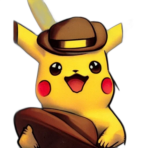 hat, staff, animal, weapon, concept art, pixel art, fantasy art, 3d render transparent PNG cut-out