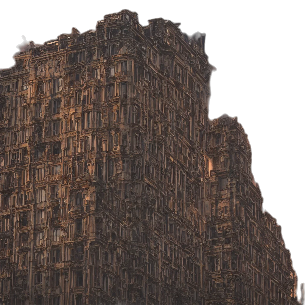 building, dress, hair, face transparent PNG cut-out