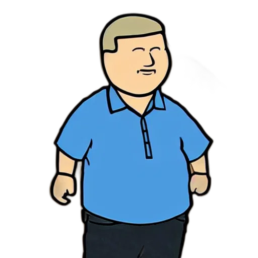 staff, jacket, cartoon, concept art, pixel art, comic book art, bobby, hill transparent PNG cut-out