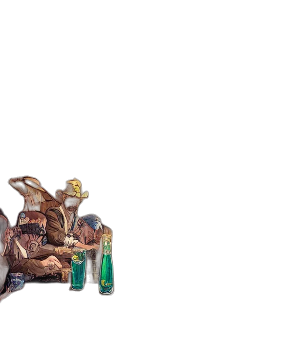 bottle, furniture, robot, dragon transparent PNG cut-out
