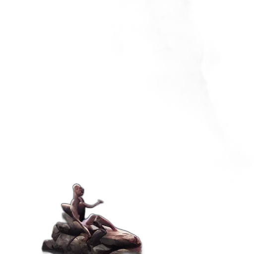 dragon, creature, shoes, sword, concept art, 3d render, fantasy art, photorealistic transparent PNG cut-out